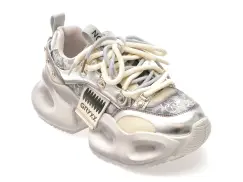 Pantofi sport GRYXX argintii, 30391, din piele naturala imagine