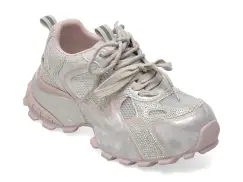 Pantofi sport GRYXX argintii, 5G873, din material textil imagine