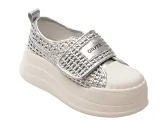Pantofi sport GRYXX argintii, 6771, din piele ecologica imagine