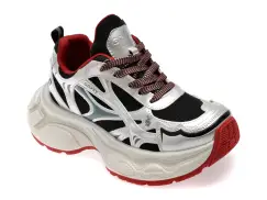 Pantofi sport GRYXX argintii, 90871, din material textil imagine