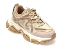 Pantofi sport GRYXX bej, 1006, din material textil si piele naturala imagine