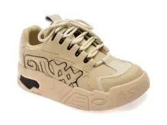 Pantofi sport GRYXX bej, 10201, din piele ecologica imagine