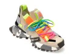 Pantofi sport GRYXX bej, 18159, din material textil imagine