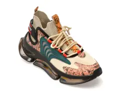 Pantofi sport GRYXX bej, 21016, din material textil imagine