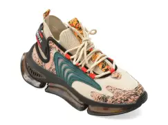 Pantofi sport GRYXX bej, 21016, din material textil imagine