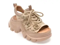 Pantofi sport GRYXX bej, 56288, din piele naturala imagine