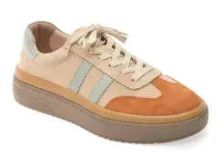 Pantofi sport GRYXX bej, BL5754, din piele intoarsa imagine