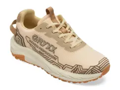 Pantofi sport GRYXX bej, KD031, din material textil imagine