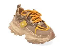 Pantofi sport GRYXX bej, LY80018A, din piele ecologica imagine