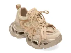 Pantofi sport GRYXX bej, Q2552, din material textil si piele naturala imagine