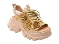 Pantofi sport GRYXX galbeni, 56288, din piele naturala imagine