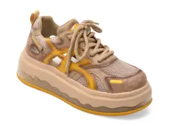 Pantofi sport GRYXX galbeni, 5S137, din material textil imagine