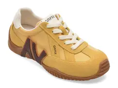 Pantofi sport GRYXX galbeni, C61203, din piele intoarsa imagine