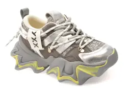 Pantofi sport GRYXX gri, 1008612, din material textil si piele naturala imagine