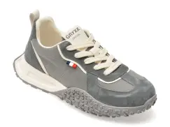 Pantofi sport GRYXX gri, 2106, din material textil imagine