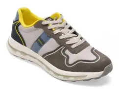 Pantofi sport GRYXX gri, 30160, din material textil si piele naturala imagine