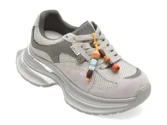 Pantofi sport GRYXX gri, 9052, din nabuc imagine