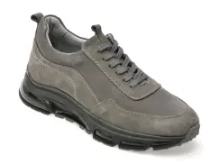 Pantofi sport GRYXX gri, MS2001, din nabuc imagine
