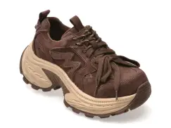 Pantofi sport GRYXX maro, 1899, din piele intoarsa imagine