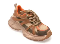Pantofi sport GRYXX maro, 6928, din material textil imagine