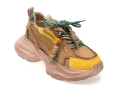 Pantofi sport GRYXX maro, 8663, din piele naturala imagine