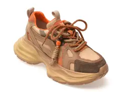 Pantofi sport GRYXX maro, 8663, din piele naturala imagine