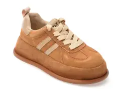 Pantofi sport GRYXX maro, 89106, din piele intoarsa imagine