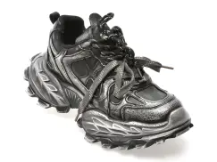 Pantofi sport GRYXX negri, 10161, din piele naturala imagine