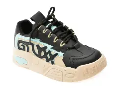 Pantofi sport GRYXX negri, 10201, din piele naturala imagine
