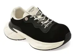 Pantofi sport GRYXX negri, 10921, din piele intoarsa imagine