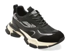 Pantofi sport GRYXX negri, 11003, din piele naturala imagine