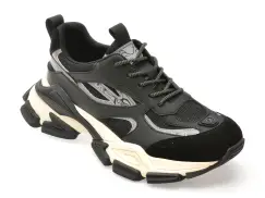 Pantofi sport GRYXX negri, 110031, din material textil imagine