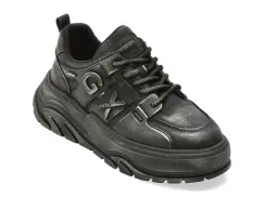 Pantofi sport GRYXX negri, 11028, din piele naturala imagine
