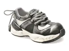 Pantofi sport GRYXX negri, 2063, din material textil si piele naturala imagine