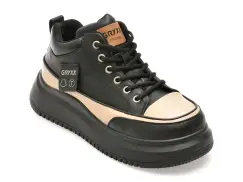 Pantofi sport GRYXX negri, 2379, din piele naturala imagine