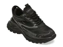 Pantofi sport GRYXX negri, 25825, din material textil imagine