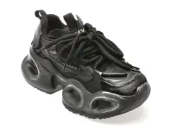 Pantofi sport GRYXX negri, 30372, din material textil imagine