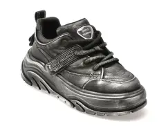 Pantofi sport GRYXX negri, 3655, din piele naturala imagine