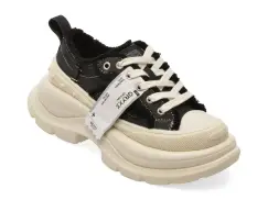 Pantofi sport GRYXX negri, 5368, din material textil imagine