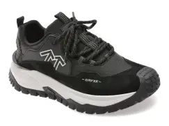 Pantofi sport GRYXX negri, 5901, din piele naturala imagine