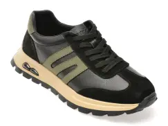 Pantofi sport GRYXX negri, 61919, din piele naturala imagine