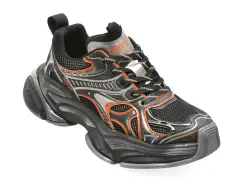 Pantofi sport GRYXX negri, 66633, din material textil imagine