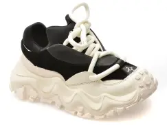 Pantofi sport GRYXX negri, 6710, din material textil si piele naturala imagine