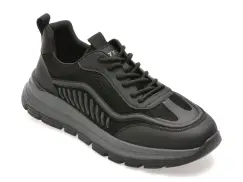 Pantofi sport GRYXX negri, 68035, din piele ecologica imagine