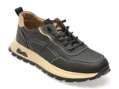 Pantofi sport GRYXX negri, 70918, din piele naturala imagine