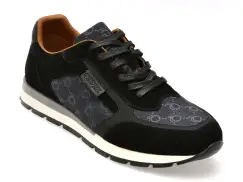 Pantofi sport GRYXX negri, 7621, din material textil imagine