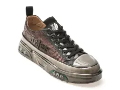 Pantofi sport GRYXX negri, 8005, din piele naturala imagine