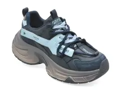 Pantofi sport GRYXX negri, 8908, din piele naturala imagine