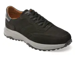 Pantofi sport GRYXX negri, BS1010, din nabuc imagine