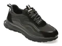 Pantofi sport GRYXX negri, ED002, din piele naturala imagine